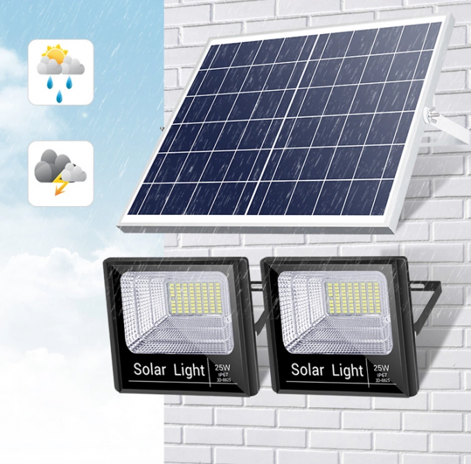 Super Bright Outdoor Solar Flood Light , Aluminum Alloy Body Waterproof