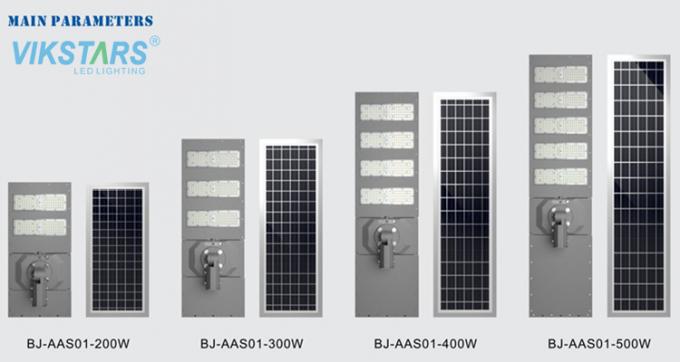 All In One Integrated Solar Street Light 200w Sand Grey Housing For Highway 1