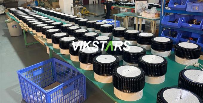 100W 150W 200W 250W Aluminum Fin LED High Bay Lights For Commercial Lighting With Reflector 10