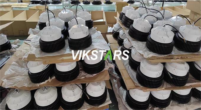 100W 150W 200W 250W Aluminum Fin LED High Bay Lights For Commercial Lighting With Reflector 13