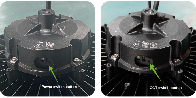 170lm/w High Lumen UFO High Bay Lights Support 3CCT With Motion Sensor Warehouse Industrial Lamps 1