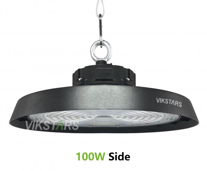 170lm/w High Lumen UFO High Bay Lights Support 3CCT With Motion Sensor Warehouse Industrial Lamps 4