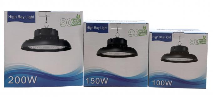 170lm/w High Lumen UFO High Bay Lights Support 3CCT With Motion Sensor Warehouse Industrial Lamps 9