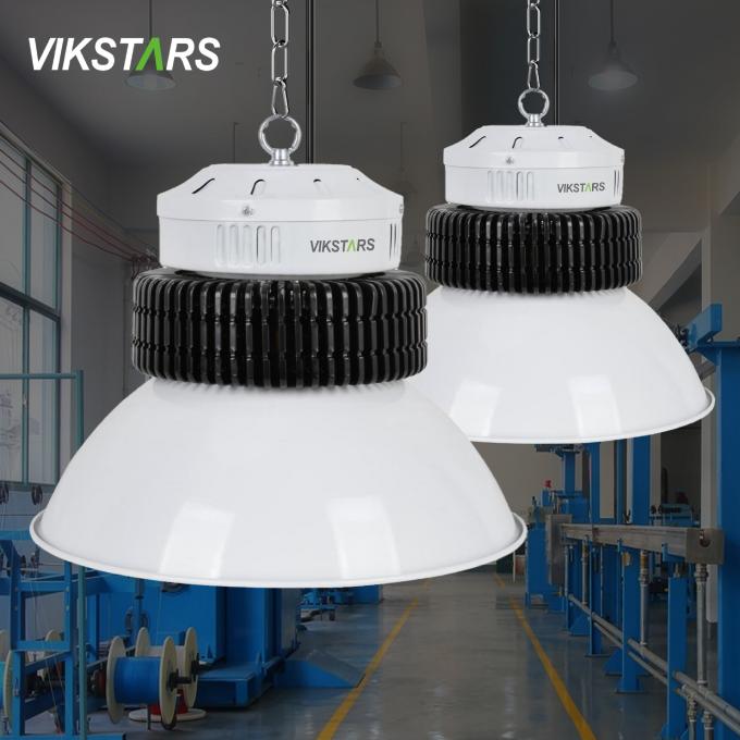100W 150W 200W 250W Aluminum Fin LED High Bay Lights For Commercial Lighting With Reflector 0