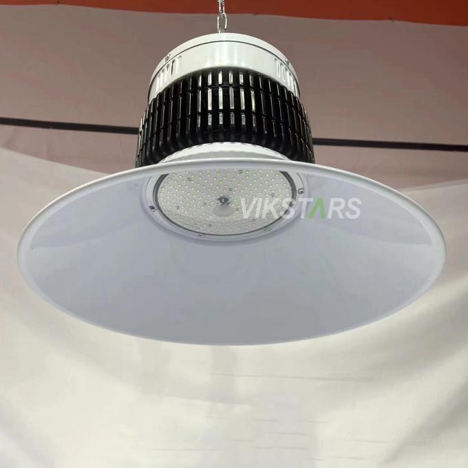 100W 150W 200W 250W Aluminum Fin LED High Bay Lights For Commercial Lighting With Reflector 3