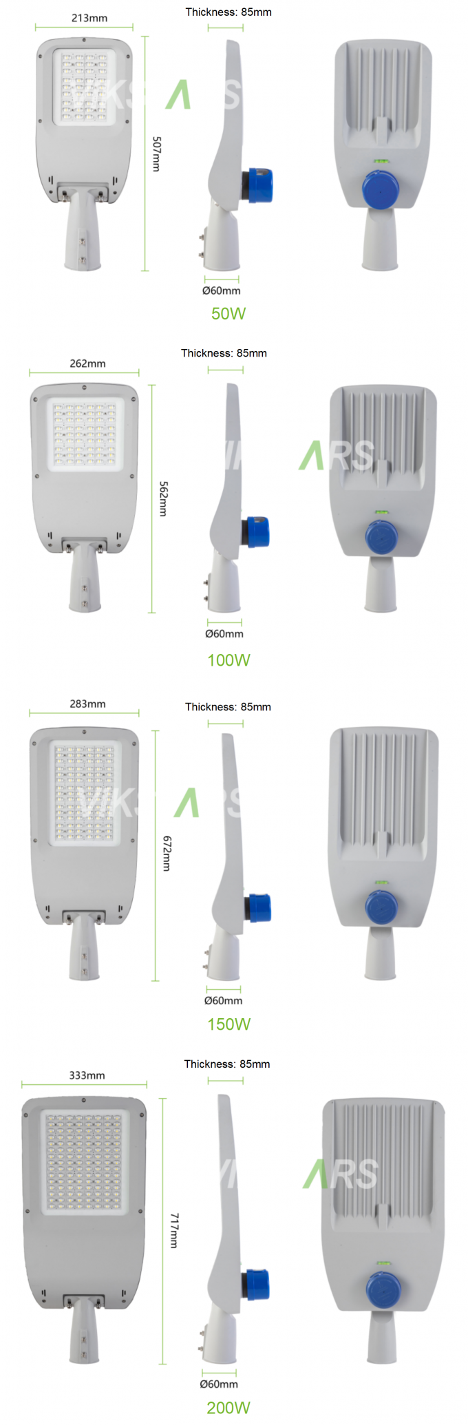 Cobra LED Street Lights Newest Public Lamp 140lm/w With 5 Years Warranty Main City Road Lighting 9