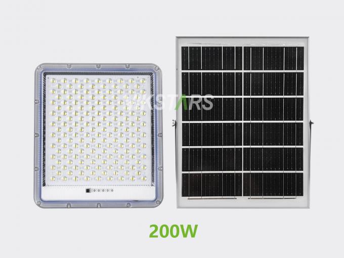 Aluminum Solar Flood Lights 100w 200w 300w 400w For Yard Villages Warehouse IP66 Waterproof 2