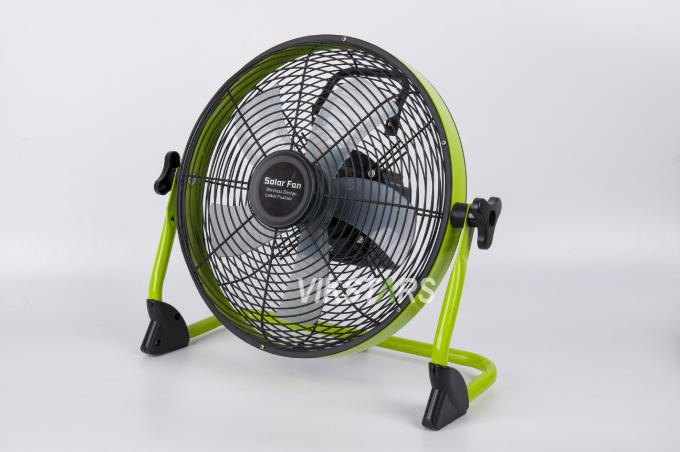 Outdoor Portable Fan Rechargeable Household Emergency 12 Inches 14 Inches Solar Floor Fan Quiet Solar Power Fan 15