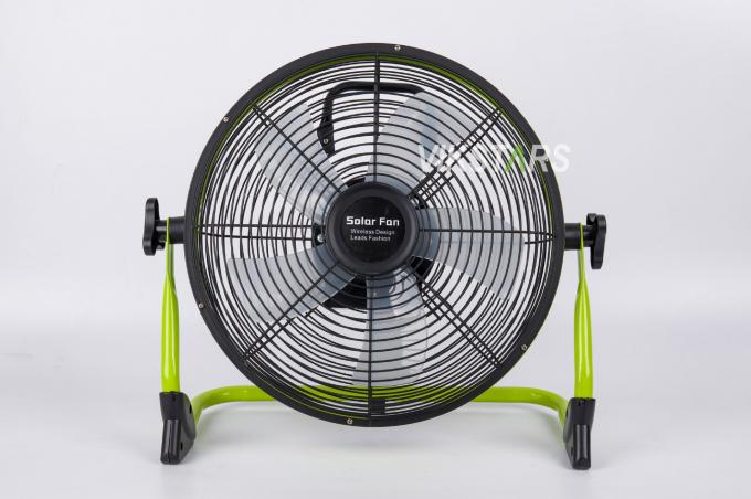 Outdoor Portable Fan Rechargeable Household Emergency 12 Inches 14 Inches Solar Floor Fan Quiet Solar Power Fan 14