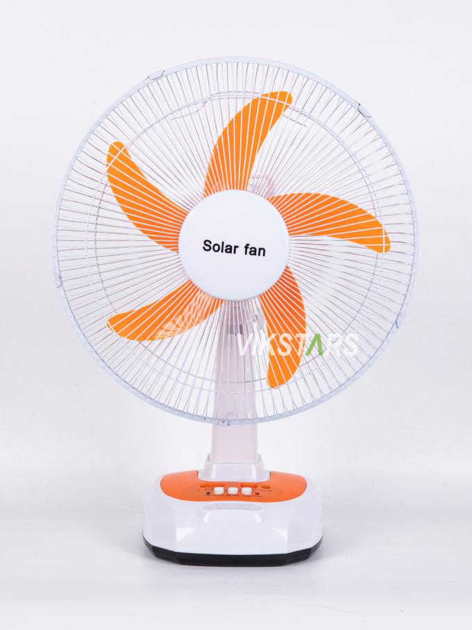 For Camping Emergency Solar Powered Table Fan 16 Inches Energy Saving With Bulbs 5