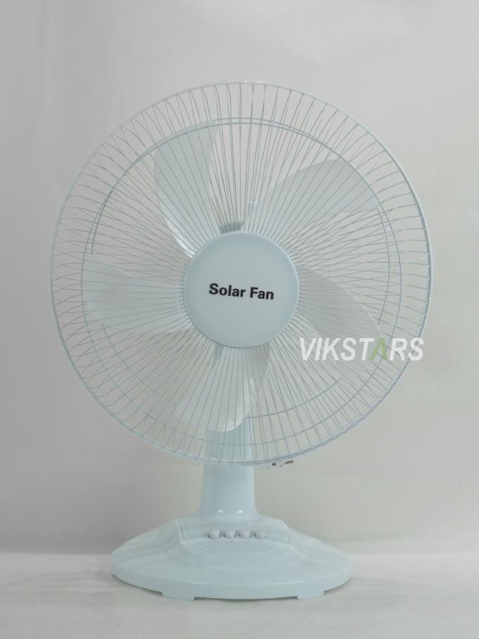 For Camping Emergency Solar Powered Table Fan 16 Inches Energy Saving With Bulbs 9