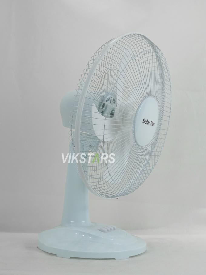 For Camping Emergency Solar Powered Table Fan 16 Inches Energy Saving With Bulbs 10
