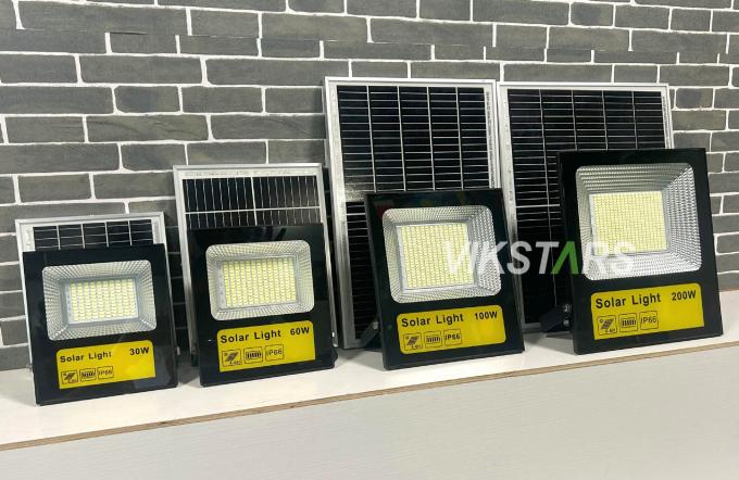 Cheapest Price ABS solar flood lights 30w 60w 100w 200w for yard garden park pathway 1