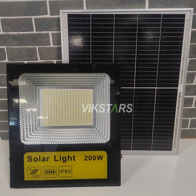 Cheapest Price ABS solar flood lights 30w 60w 100w 200w for yard garden park pathway 5