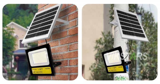 Cheapest Price ABS solar flood lights 30w 60w 100w 200w for yard garden park pathway 9