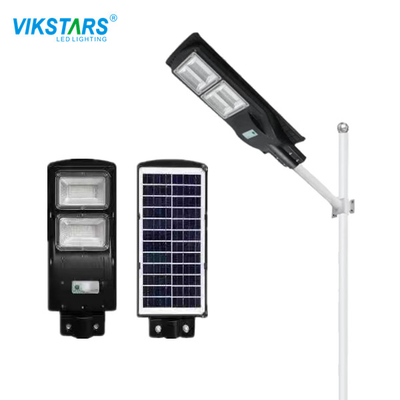 All In One Solar Street Courtyard Light ABS Material With Black Housing