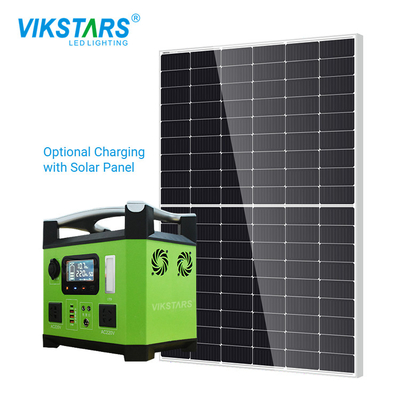 Buy Mobile 1000w Home Energy Storage System Portable Power Supply With Solar Panel online manufacture