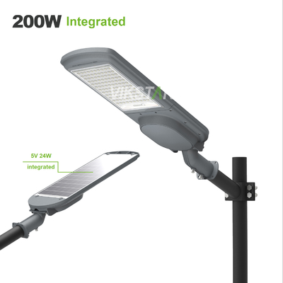 Buy High Power All In One 200W 300W 400W 500W Split Solar Street Lights With Additional Solar Panel online manufacture