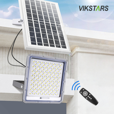 Buy Aluminum Solar Flood Lights 100w 200w 300w 400w For Yard Villages Warehouse IP66 Waterproof online manufacture