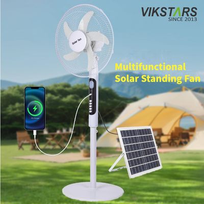 Buy Solar Standing Fan 16 inches with Light Energy-saving For Outdoor Camping Fishing online manufacture
