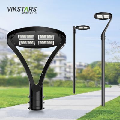 Buy 100W LED Garden Street Lights With Double Single Arms For Villas Park Garden Landscape online manufacture