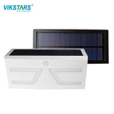 Buy ROHS CE Solar Powered Garden Lights 750lm Wall Mounted Black white online manufacture