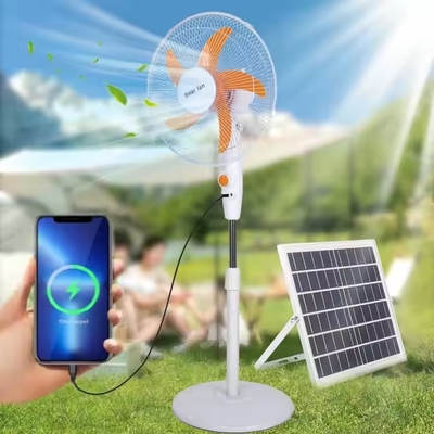 Solar Standing Fan 16inches Solar Energy Powerd For Camping Home Use
