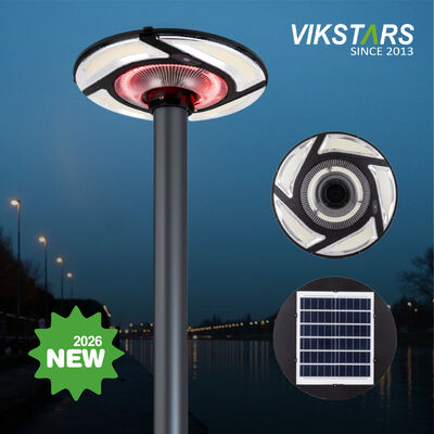 2026 New RGB Solar Garden Light 150W 300W with Remote Control for Park Path and Landscape Lighting